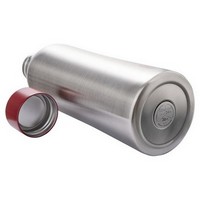 photo B Bottles Twin - Steel & Red - 800 ml - Double wall thermal bottle in 18/10 stainless steel 2